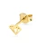 Złoty kolczyk jedna sztuka diament brylant 333