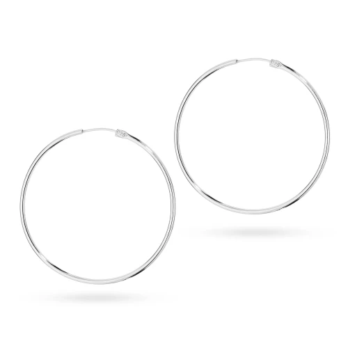 Srebrne kolczyki kółka kreolki 33mm Jeso K1671-925-S marko