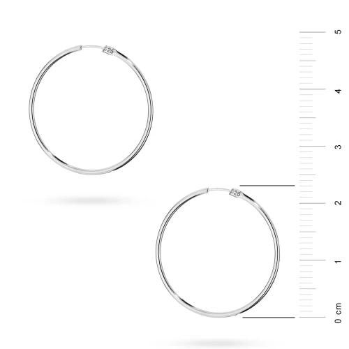 Srebrne kolczyki kółka kreolki 23mm Jeso K1668-925-S marko