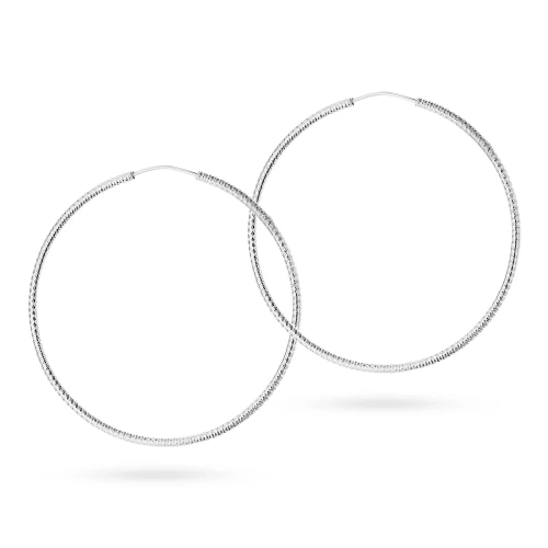 Srebrne kolczyki skręcane kółka kreolki 45mm Jeso K1659-925-S marko