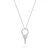 Srebrny naszyjnik ring koło cyrkonie Soledo N343-925-BS marko