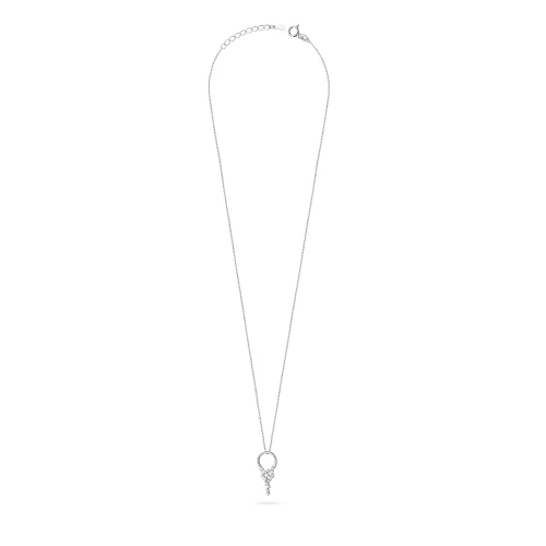 Srebrny naszyjnik ring koło cyrkonie Soledo N343-925-BS marko