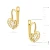Złote kolczyki serce w sercu z cyrkoniami Infano K1716-585-B marko