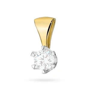 Złota klasyczna zawieszka z dużym  brylantem Jeso 0,70ct