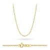 Złoty łańcuszek pancerka diamentowana L-GW-013-585 marko