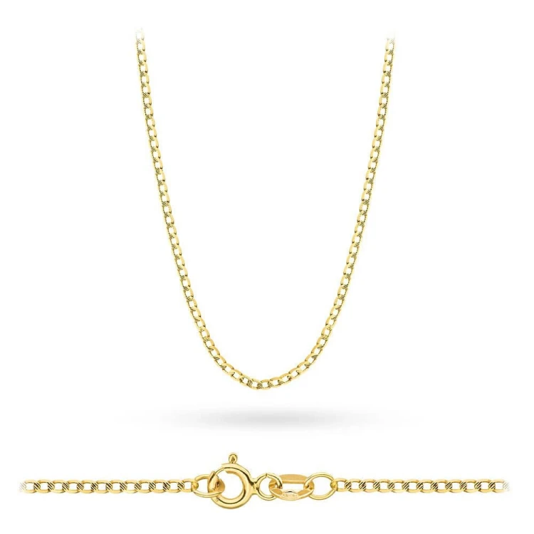 Złoty łańcuszek pancerka diamentowana L-GW-013-585 marko