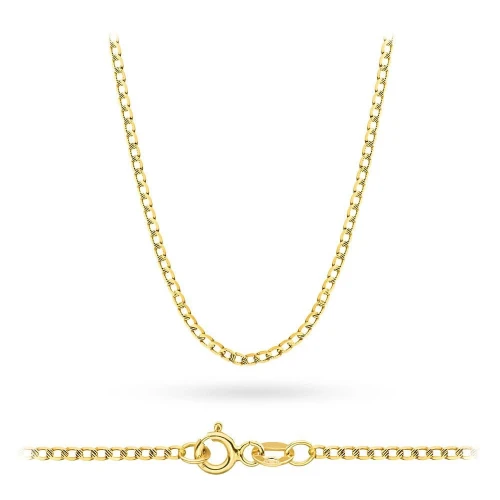 Złoty łańcuszek pancerka diamentowana L-GW-047-585 marko