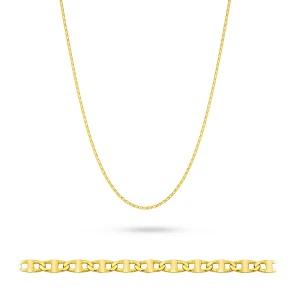 Złoty łańcuszek Gucci diamentowany pr.  585