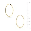 Złote kolczyki diamentowane kółka 40mm JesoK-GW-869-585 marko