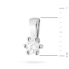 Klasyczna zawieszka z białego złota diament 0,10ct  ZO-222-B585-B0.10 marko