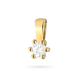 Klasyczna zawieszka ze złota diament  0,10ct