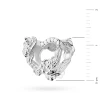 Srebrna zawieszka serce oplecione różami Charms Z701-925-S marko