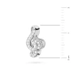 Srebrna zawieszka klucz wiolinowy cyrkonie Charms Z700-925-BS marko
