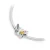 Srebrna zawieszka ażurowy motyl kolorowe kwiatki Charms Z697-925-S marko