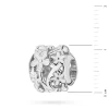 Srebrna zawieszka białe kwiatki Charms Z696-925-BS marko