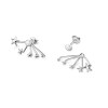 Srebrne nausznice dwuczęściowe kolczyki gwiazdki ear jacket Supreni K627-925-S marko