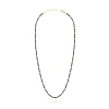 Złoty naszyjnik choker czarne koraliki złote kulki Kleur N412-585 marko