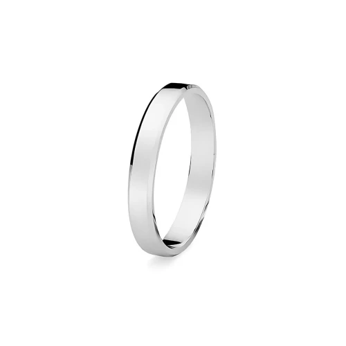 Klasyczna wąska obrączka z fazką 2mm białe złoto O034-B585-20 marko