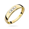 Pierścionek z żółtego złota z brylantami 0.05ct Obietnice W235 próba 585 MARKO