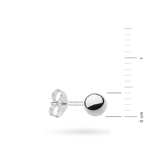 Srebrny pojedynczy kolczyk kulka 4mm Jeso K246-925-S-SOLO marko