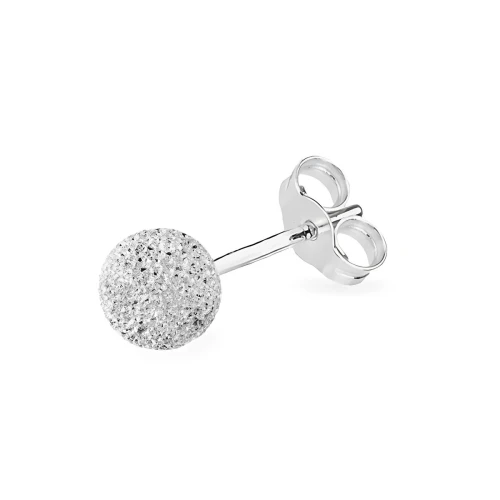 Srebrny pojedynczy kolczyk diamentowana kulka 5mm Jeso K1615-925-S-SOLO marko