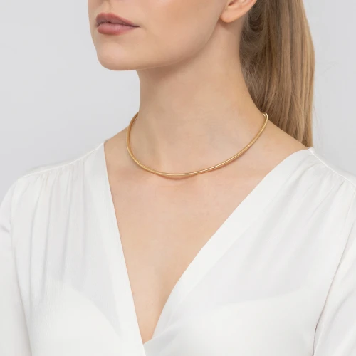 Złoty naszyjnik choker rozciągana żmijka  Jeso