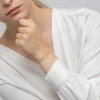 Złota bransoletka przestrzenna gładkie kółka cyrkonie Supreni B807-585 marko