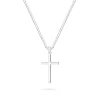 Srebrny komplet zawieszka klasyczny krzyżyk D437-925-S-L049 marko