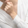 Złota bransoletka różowe koniczynki na szczęście Kleur B069-585-R marko