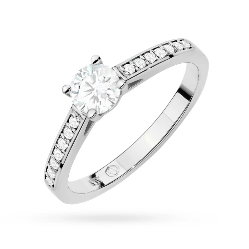Pierścionek zaręczynowy z białego złota diament laboratoryjny 0,50ct Lab Diamonds W0052.B3.LDW.02 marko