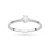 Klasyczny złoty pierścionek z diamentem laboratoryjnym 0,10ct białe złoto Lab Diamonds W0220.B3.LDW.02 marko