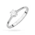 Klasyczny złoty pierścionek z diamentem laboratoryjnym 0,20ct białe złoto Lab Diamonds W0220.B3.LDW.04 marko
