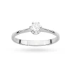 Klasyczny złoty pierścionek z diamentem laboratoryjnym 0,20ct białe złoto Lab Diamonds W0220.B3.LDW.04 marko