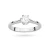 Klasyczny złoty pierścionek z diamentem laboratoryjnym 0,30ct białe złoto Lab Diamonds W0220.B3.LDW.07 marko