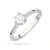 Klasyczny złoty pierścionek z diamentem laboratoryjnym 0,40ct białe złoto Lab Diamonds W0220.B3.LDW.09 marko