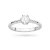 Klasyczny złoty pierścionek z diamentem laboratoryjnym 0,40ct białe złoto Lab Diamonds W0220.B3.LDW.09 marko