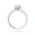 Klasyczny złoty pierścionek z diamentem laboratoryjnym 0,40ct białe złoto Lab Diamonds W0220.B3.LDW.09 marko