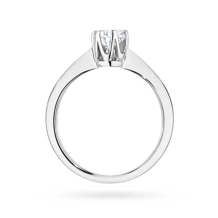Klasyczny złoty pierścionek z diamentem laboratoryjnym 0,40ct białe złoto Lab Diamonds W0220.B3.LDW.09 marko