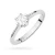 Klasyczny złoty pierścionek z diamentem laboratoryjnym 0,50ct białe złoto Lab Diamonds W0220.B3.LDW.10 marko