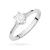 Klasyczny złoty pierścionek z diamentem laboratoryjnym 0,70ct białe złoto Lab Diamonds W0220.B3.LDW.11 marko