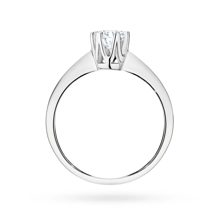 Klasyczny złoty pierścionek z diamentem laboratoryjnym 0,70ct białe złoto Lab Diamonds W0220.B3.LDW.11 marko