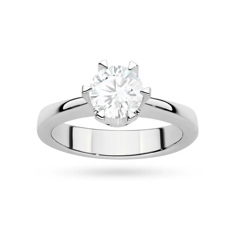 Klasyczny złoty pierścionek z diamentem laboratoryjnym 1,00ct białe złoto Lab Diamonds W0220.B3.LDW.12 marko