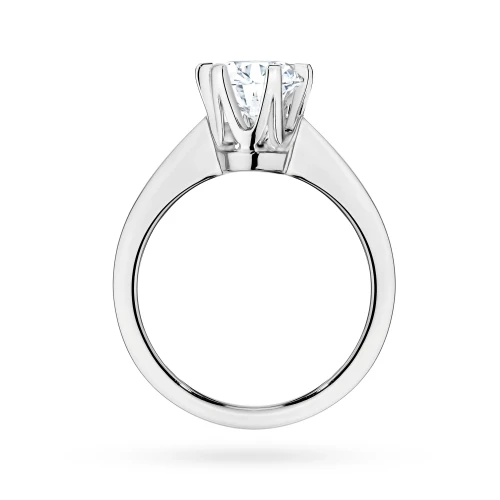 Klasyczny złoty pierścionek z diamentem  laboratoryjnym 1,00ct białe złoto Lab Diamonds
