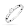 Klasyczny pierścioenk zaręczynowy z diamentem laboratoryjnym 0,10ct białe złoto Lab Diamonds W0222.B3.LDW.03 marko