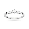 Klasyczny pierścioenk zaręczynowy z diamentem laboratoryjnym 0,20ct białe złoto Lab Diamonds W0222.B3.LDW.07 marko