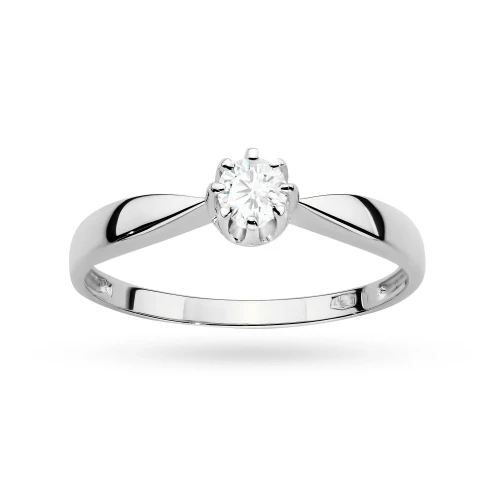 Klasyczny pierścionek zaręczynowy diament laboratoryjny 0,15ct białe złoto Lab Diamonds W0228.B3.LDW.02 marko