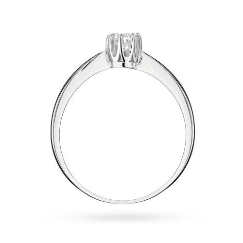 Klasyczny pierścionek zaręczynowy  diament laboratoryjny 0,15ct białe złoto Lab Diamonds