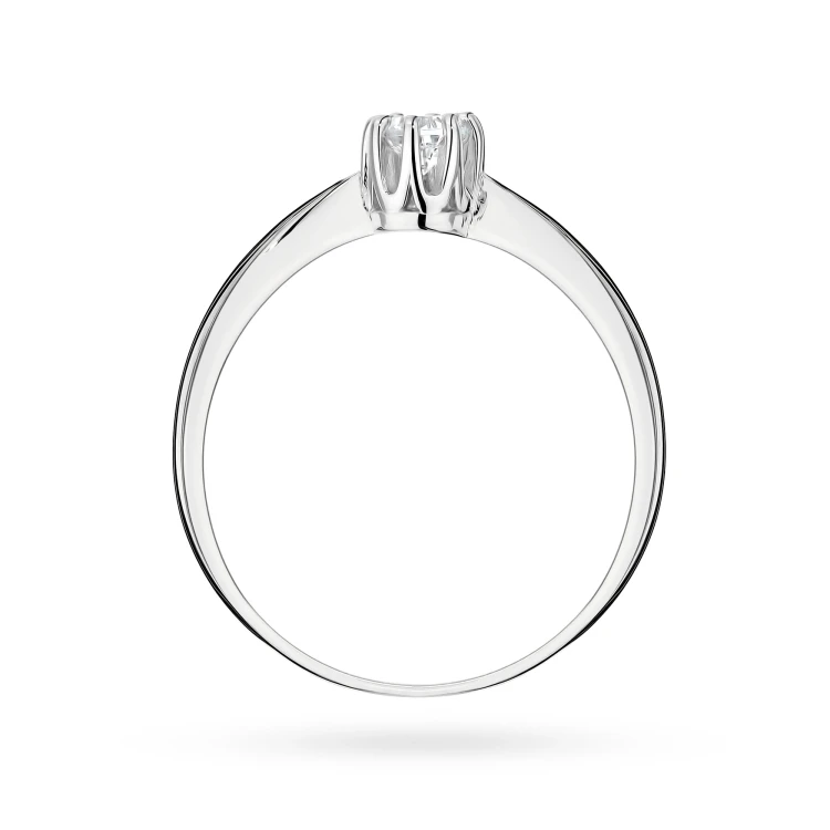 Klasyczny pierścionek zaręczynowy diament laboratoryjny 0,15ct białe złoto Lab Diamonds W0228.B3.LDW.02 marko