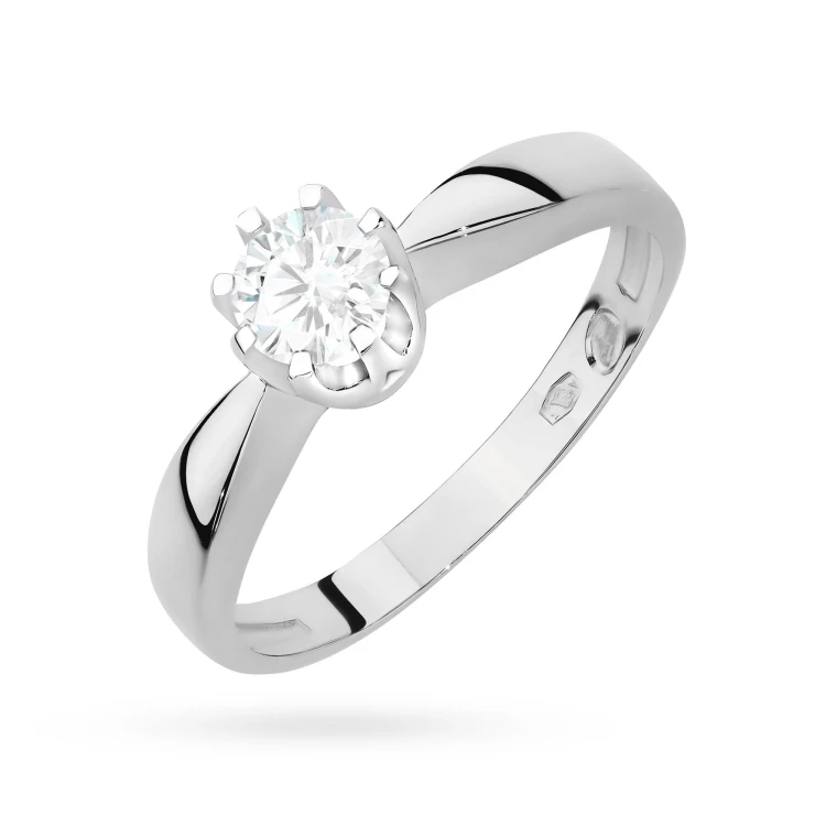 Klasyczny pierścionek zaręczynowy diament laboratoryjny 0,30ct białe złoto Lab Diamonds W0228.B3.LDW.05 marko