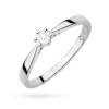 Klasyczny pierścionek zaręczynowy diament laboratoryjny 0,10ct białe złoto Lab Diamonds W0229.B3.LDW.02 marko